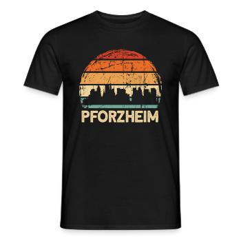 Pforzheim - Männer T-Shirt - Schwarz - Vorne - AI Model Male 178 light (178cm)