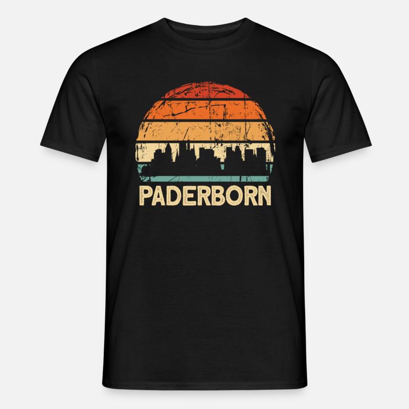 Paderborn - Männer T-Shirt - Schwarz