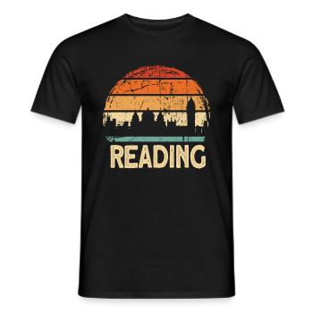 Reading - Men's T-Shirt - black - Front - AI Model Male 178 light (178cm)