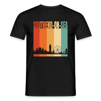 Southend-On-Sea - T-shirt homme - noir - Devant - AI Model Male 178 light (178cm)