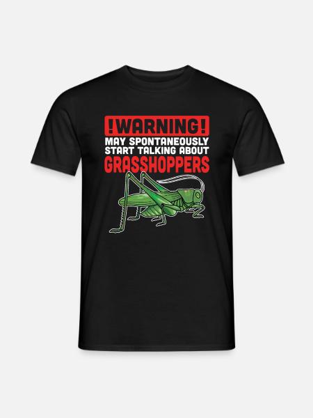 Grashüpfer - Männer T-Shirt - Schwarz