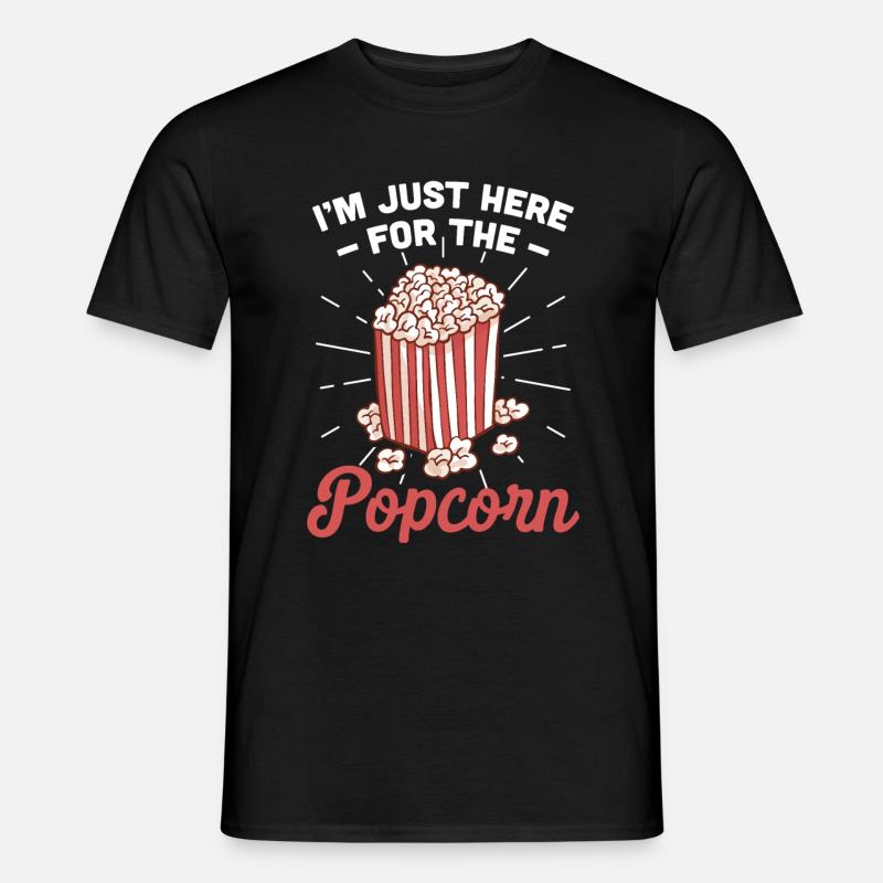 Popcorn - Männer T-Shirt - Schwarz