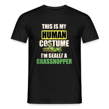 C’est mon costume humain Je suis vraiment un - T-shirt homme - noir - Devant - AI Model Male 178 light (178cm)