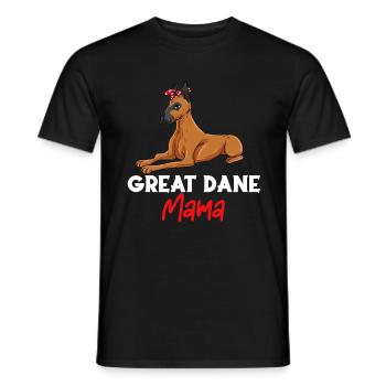 Dogue allemand - T-shirt homme - noir - Devant - AI Model Male 178 light (178cm)