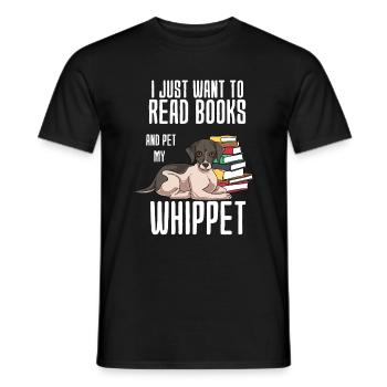 Whippet - Männer T-Shirt - Schwarz - Vorne - AI Model Male 178 light (178cm)