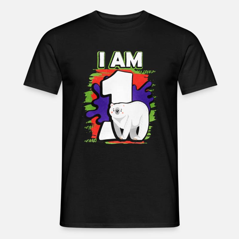 Ich Bin 1 Eisbär - Männer T-Shirt - Schwarz