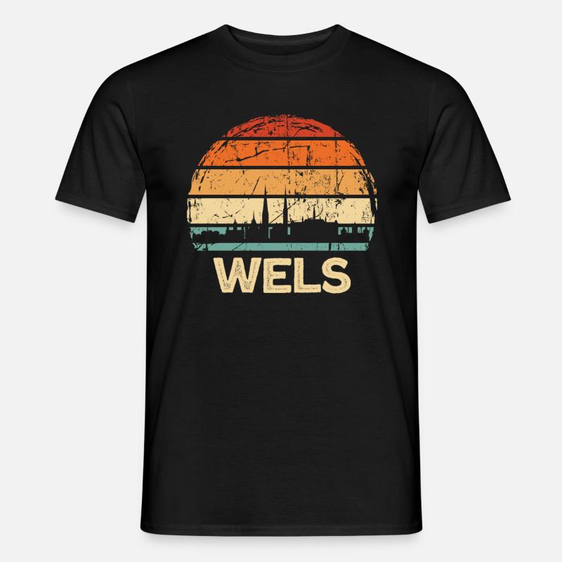 Wels - Männer T-Shirt - Schwarz