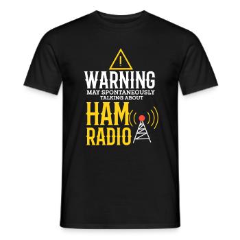 Amateur Radio Radio Funker Cadeau - T-shirt homme - noir - Devant - AI Model Male 178 light (178cm)