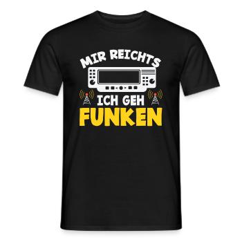 Mir Reichts Ich Geh Funken - Männer T-Shirt - Schwarz - Vorne - AI Model Male 178 light (178cm)