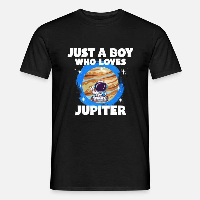Jupiter Planet Geschenk - Männer T-Shirt - Schwarz