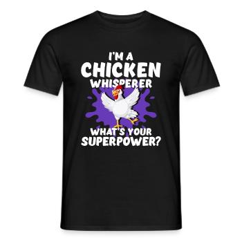 Poulets - T-shirt homme - noir - Devant - AI Model Male 178 light (178cm)