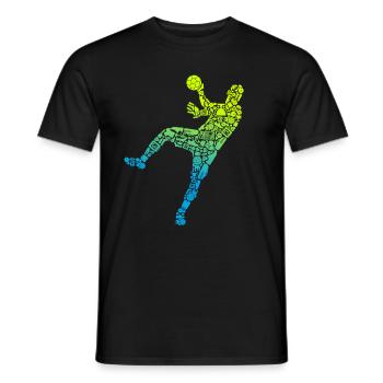 Handballspieler Symbole Handballer Jungen Handball - Männer T-Shirt - Schwarz - Vorne - AI Model Male 178 light (178cm)