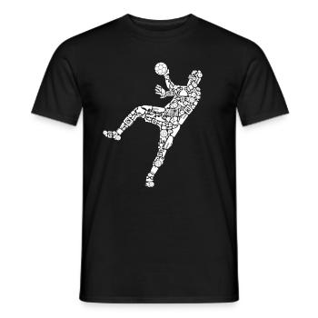 Handballspieler Symbole Handballer Handball - Männer T-Shirt - Schwarz - Vorne - AI Model Male 178 light (178cm)