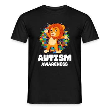 Cadeau autisme autisme - T-shirt homme - noir - Devant - AI Model Male 178 light (178cm)