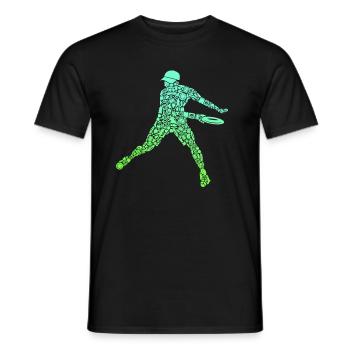 Discgolfer Symbole Discgolf Jungen Disc Golf - Männer T-Shirt - Schwarz - Vorne - AI Model Male 178 light (178cm)