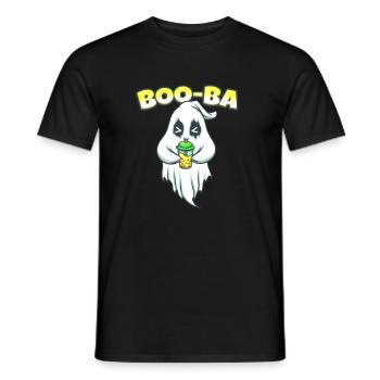 Boo Ba Ghost Bubble Tea - T-shirt homme - noir - Devant - AI Model Male 178 light (178cm)