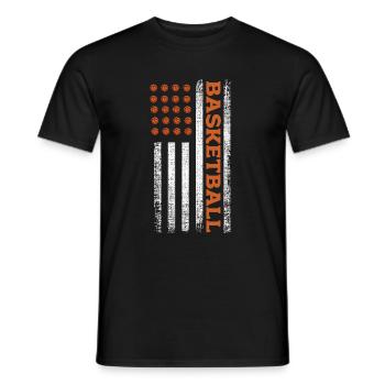 Basket-ball - T-shirt homme - noir - Devant - AI Model Male 178 light (178cm)