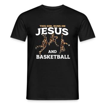 Basket-ball - T-shirt homme - noir - Devant - AI Model Male 178 light (178cm)