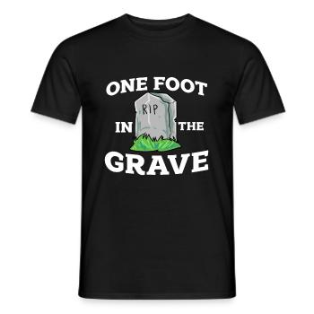 Ein Bein Witz Humor Geschenk - Männer T-Shirt - Schwarz - Vorne - AI Model Male 178 light (178cm)