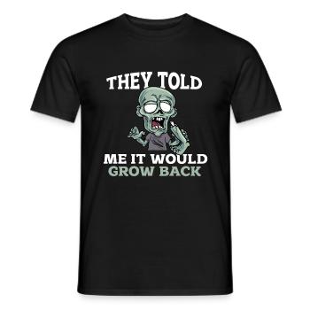 Ein Bein Witz Humor Geschenk - Männer T-Shirt - Schwarz - Vorne - AI Model Male 178 light (178cm)