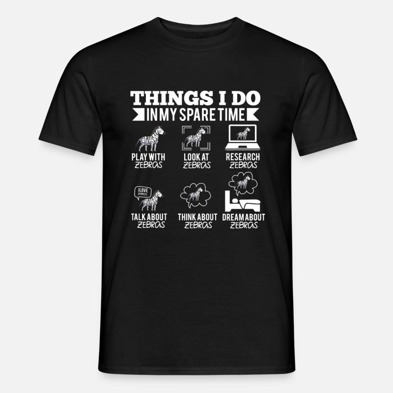 Zebra - Men's T-Shirt - black