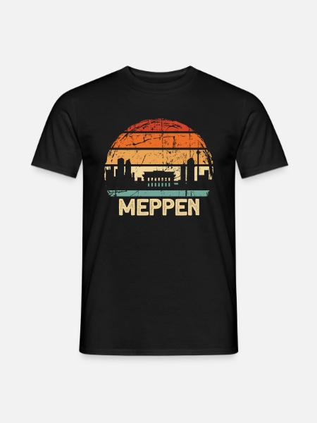 Meppen - Männer T-Shirt - Schwarz