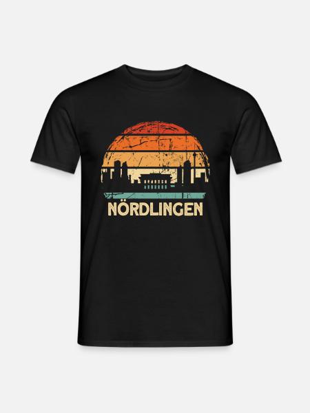 Nördlingen - Männer T-Shirt - Schwarz