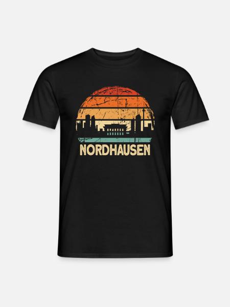 Nordhausen - Männer T-Shirt - Schwarz