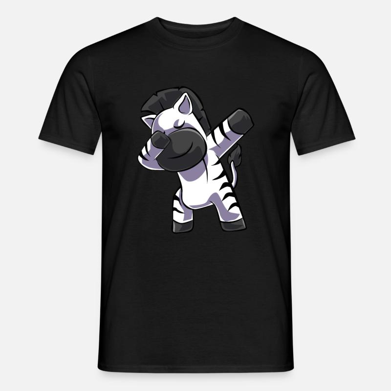 Zebra - Männer T-Shirt - Schwarz