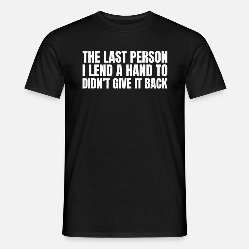 Amputated Hand Prosthesis Gift - Men’s T-shirt - black