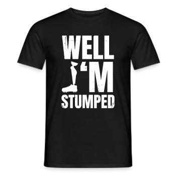 Amputated Leg Prosthesis Gift - Men's T-Shirt - black - Front - AI Model Male 178 light (178cm)