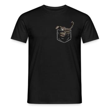 Skorpion - Männer T-Shirt - Schwarz - Vorne - AI Model Male 178 light (178cm)