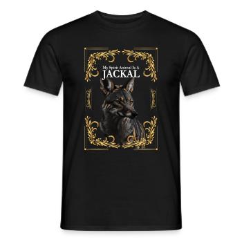 Chacal - T-shirt homme - noir - Devant - AI Model Male 178 light (178cm)