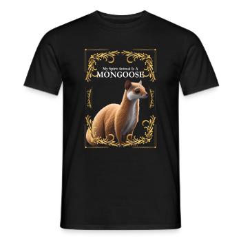 Mongooses Mongooses Meerkats - Men's T-Shirt - black - Front - AI Model Male 178 light (178cm)