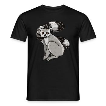 Lemur - Men's T-Shirt - black - Front - AI Model Male 178 light (178cm)