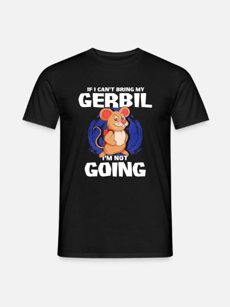 Gerbil Mouse Gift - Men's T-Shirt - black