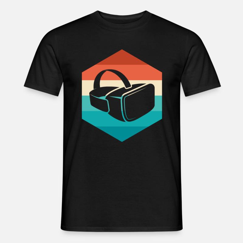 Virtual Reality VR Geschenk - Männer T-Shirt - Schwarz