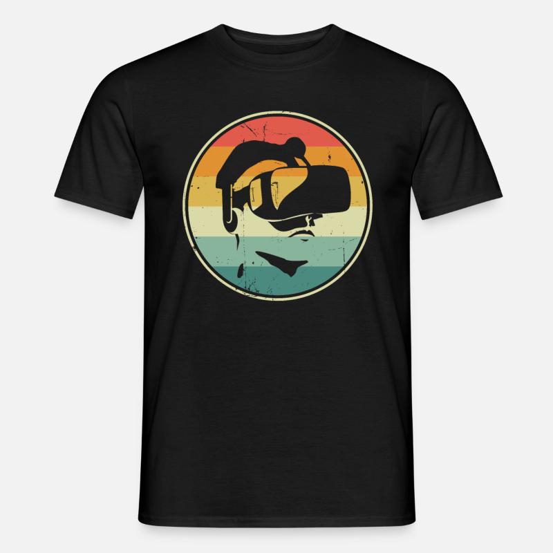 Virtual Reality VR Geschenk - Männer T-Shirt - Schwarz