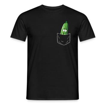 Zucchini - Männer T-Shirt - Schwarz - Vorne - AI Model Male 178 light (178cm)