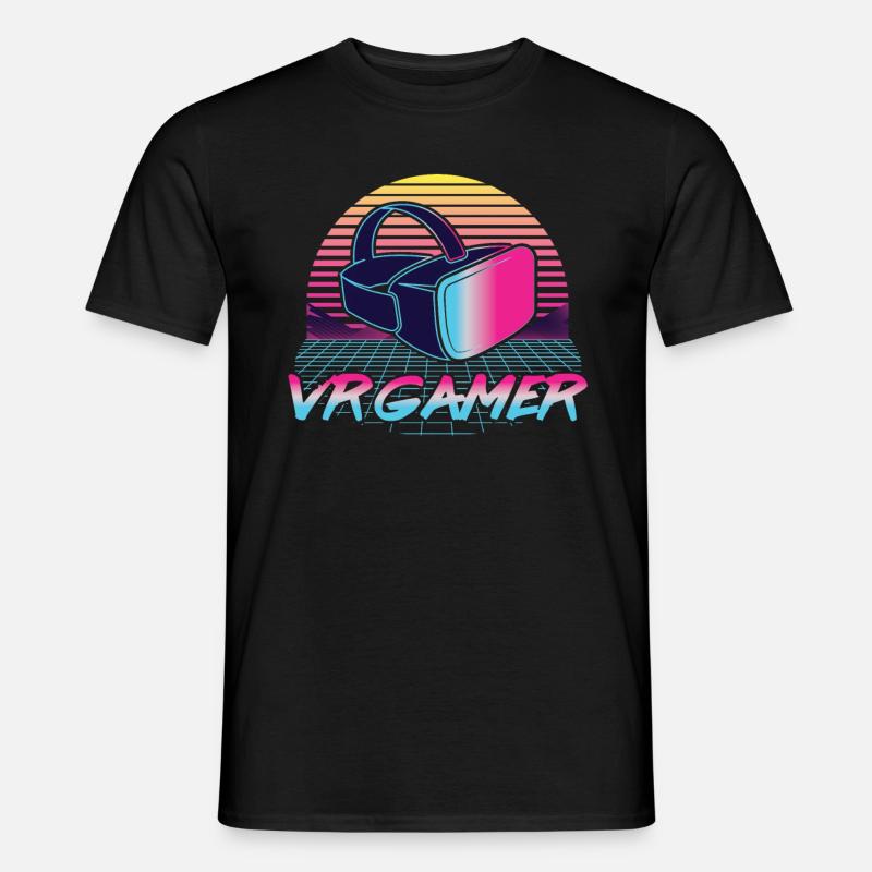 Virtual Reality VR Geschenk - Männer T-Shirt - Schwarz