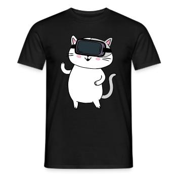 Virtual Reality VR Gift - Men's T-Shirt - black - Front - AI Model Male 178 light (178cm)