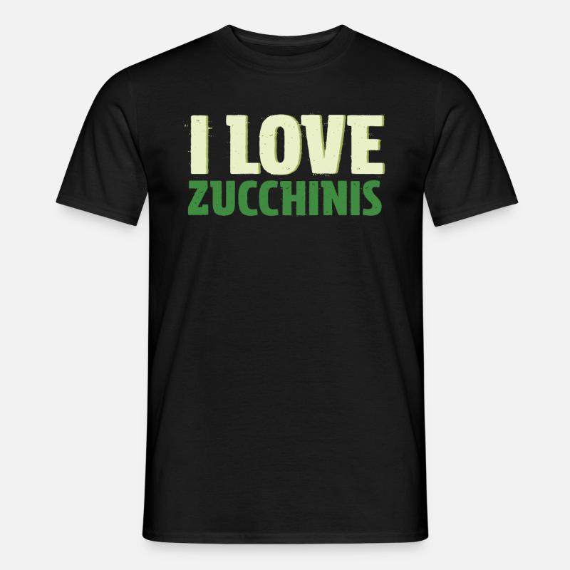 Zucchini - Männer T-Shirt - Schwarz