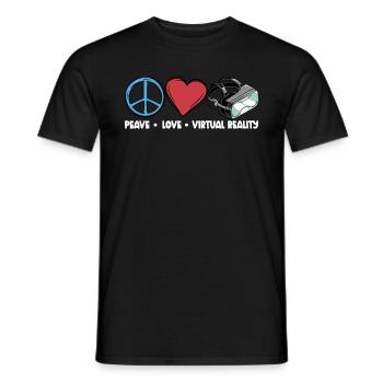 Virtual Reality VR Geschenk - Männer T-Shirt - Schwarz - Vorne - AI Model Male 178 light (178cm)