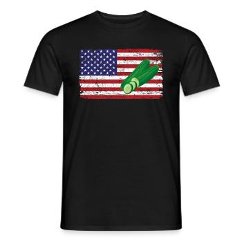 Zucchini - Männer T-Shirt - Schwarz - Vorne - AI Model Male 178 light (178cm)