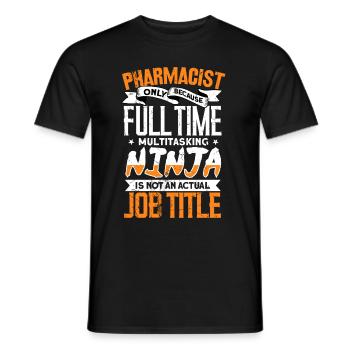 Pharmacist - Men's T-Shirt - black - Front - AI Model Male 178 light (178cm)