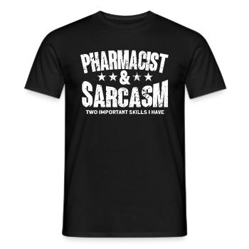 Pharmacien - T-shirt homme - noir - Devant - AI Model Male 178 light (178cm)