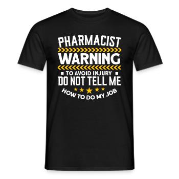 Pharmacist - Men's T-Shirt - black - Front - AI Model Male 178 light (178cm)