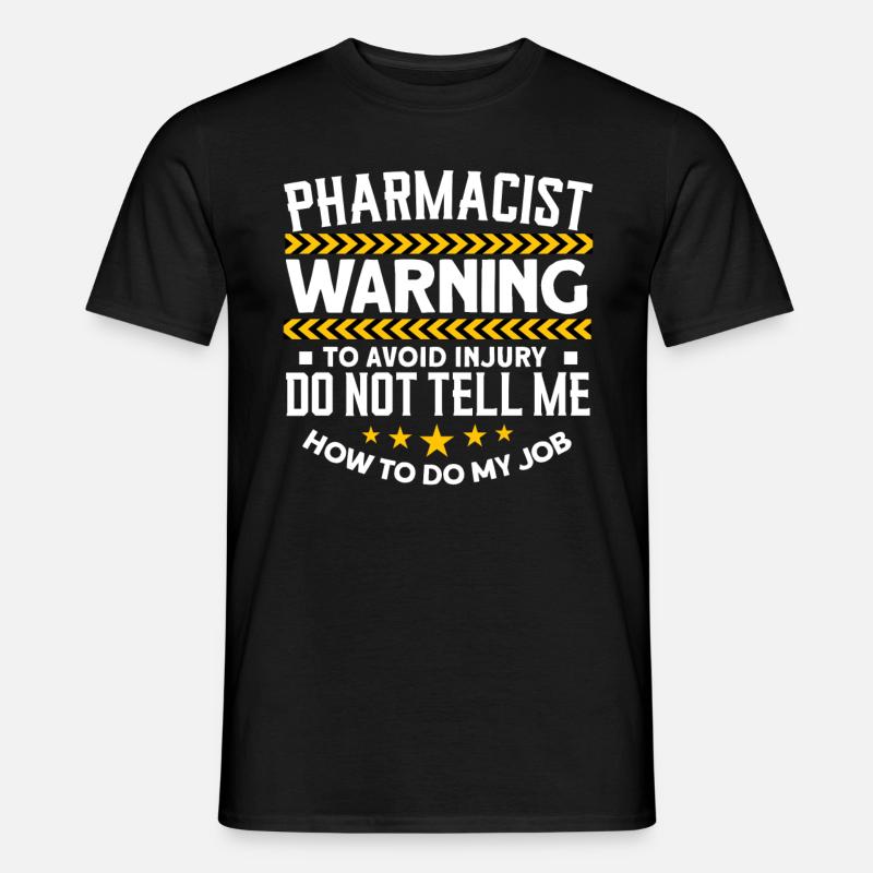 Apotheker - Männer T-Shirt - Schwarz