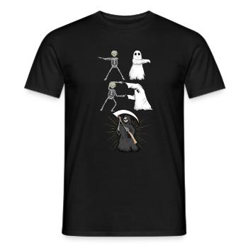Mort fantôme squelette - T-shirt homme - noir - Devant - AI Model Male 178 light (178cm)