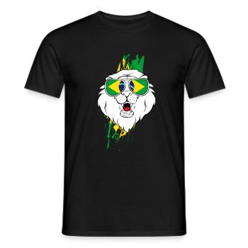 Brazil - Men's T-Shirt - black - Front - AI Model Male 178 light (178cm)